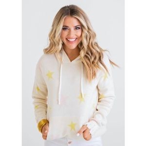 Fate Cream Yellow Pink Star Novelty Hoodie